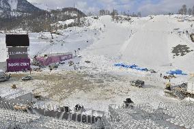 Snowboarding site getting ready for Sochi Games