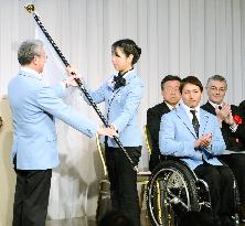 Send-off ceremony for Japan's Sochi Paralympics squad