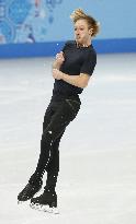 Russian figure skater Plushenko tests ice in Sochi