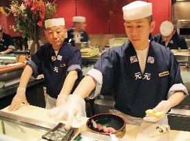 Sushi chefs in California have hands full with new law