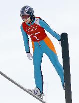 U.S. ski jumper Hendrickson jumps in official practice at Sochi