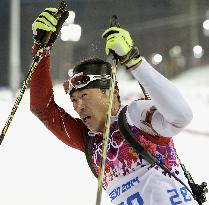 Japan's Isa in men's biathlon 10km sprint