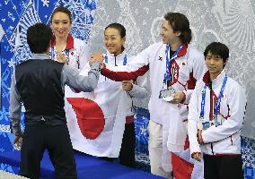 Japan figure skating team members laud pairs' Kihara