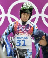 Japan's Kanayama gets set for 1st run in men's singles luge at Sochi