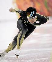 Speed skater Oikawa practices at Sochi Olympics