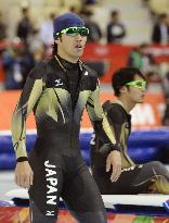 Nagashima prepares for men's 500m race at Sochi