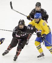 Japan loses to Sweden in women's hockey prelim. round