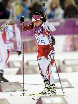 Japan's Suzuki in women's biathlon 7.5km sprint