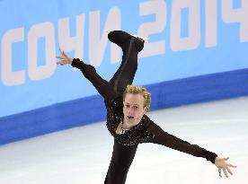 Russia's Plushenko performs in figure skating team contest