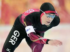 Pechstein out of podium in 3,000m speed skating at Sochi