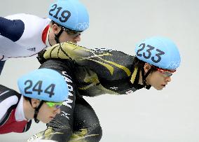 Takamido in men's 1,500m short track heats at Sochi