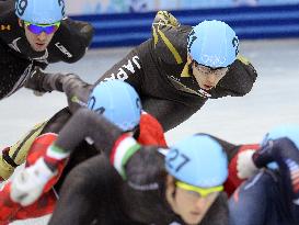 Japan's Sakashita in men's 1,500 short track heat