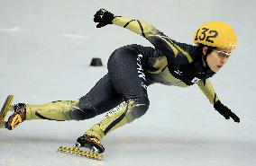 Japan's Sakurai in women's 500m short track heats