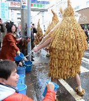 Water-splashing festival in Yamagata Pref.