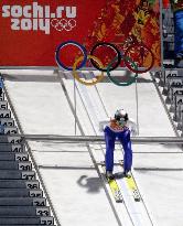 Japan's Yamada starts jump in 1st round of women's normal hill