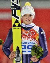 Germany's Vogt wins 1st women's ski jump gold