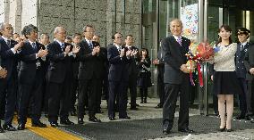 Newly elected Tokyo governor begins work