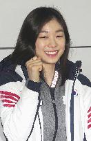 Kim Yu Na leaves for Sochi