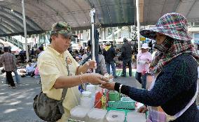 Ice cream vendor in Bangkok street