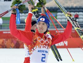 Japan's A. Watabe wins silver in Nordic combined normal hill