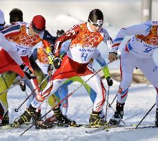 Japan's Kato competes in Nordic combined normal hill