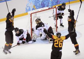 Germany's 3rd goal against Japan in women's hockey