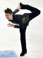 Japan's Takahashi spins in men's short program