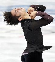 Takahashi's spin in men's figure skating short program