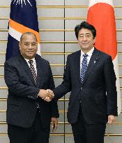 Marshall Islands president in Japan