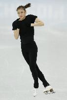 S. Korean figure skater Kim practices in Sochi