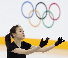 S. Korean figure skater Kim practices in Sochi