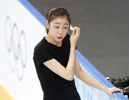 S. Korean figure skater Kim practices in Sochi