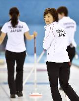 Japan's Ogasawara in women's curling game vs Britain