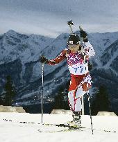 Japan's Kobayashi in women's biathlon 15km