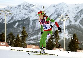 Belarus' Domracheva wins gold in women's biathlon 15km