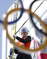 Japan's Watabe practices for Nordic combined large hill