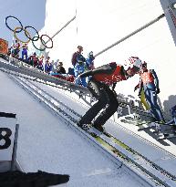 Japan's Kato practices for Nordic combined large hill