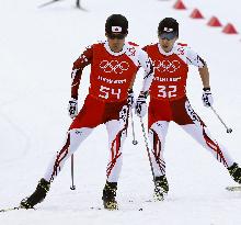Japan's Watabe, Nagai practice for Nordic combined LH