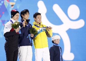 Medal ceremony for men's figure skating in Sochi