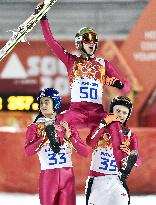 Poland's Stoch wins men's ski jumping large hill