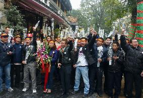 About 100 people hold anti-China demonstration in Hanoi