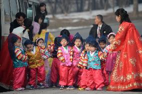 N. Korea celebrates birthday of late leader