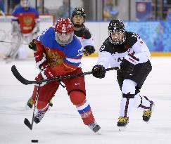 Japan vs Russia in ice hockey at Winter Games
