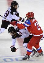 Japan vs Russia in women's hockey at Winter Games