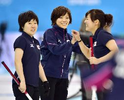 Japan plays China in women's curling in Sochi