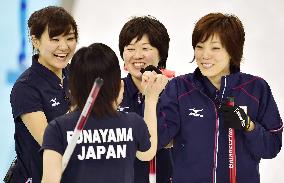 Japan plays China in women's curling in Sochi