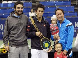 Nishikori defends U.S. Indoor title