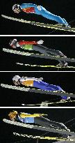 Japan's ski jumpers fly in team competition at Sochi Games