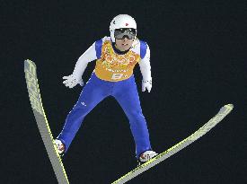 Japan's Ito competes in team ski jumping in Sochi