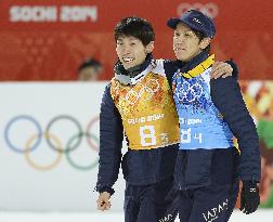 Japan's ski jumpers Ito, Kasai head for flower ceremony